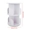 Rotating Bookshelf 360 Display 2 Tier Floor Standing Bookcase Storage Rack